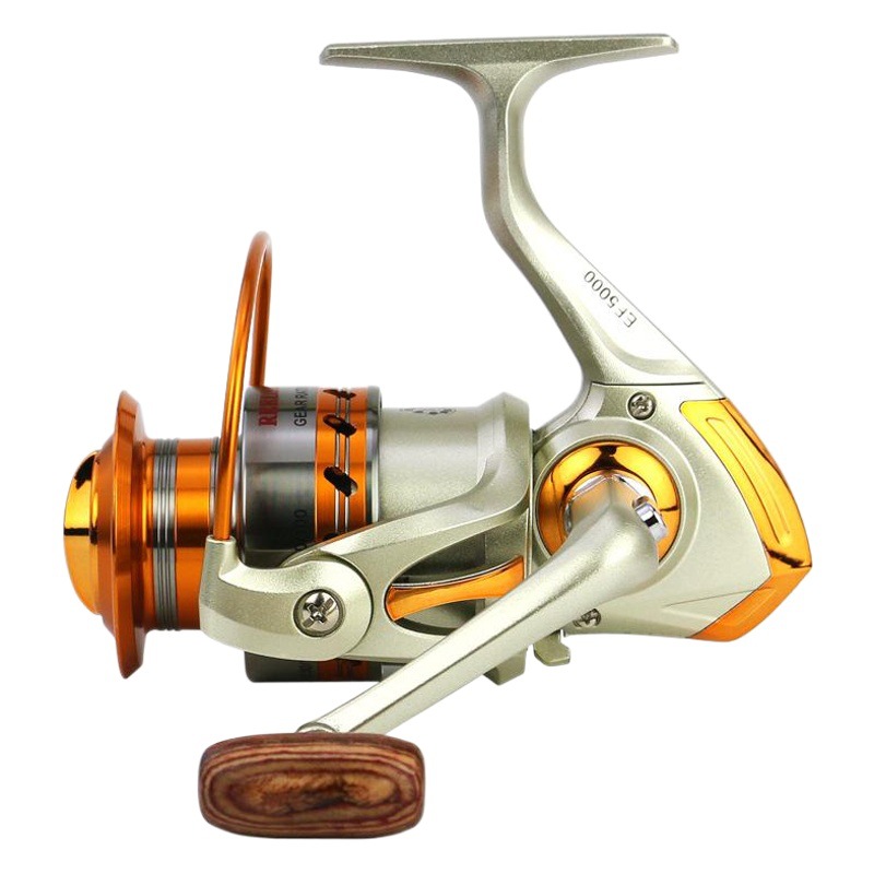 Carrete de pesca YUMOSHI EF balancín de metal carrete de pesca rueda giratoria mar Polo rueda artes de pesca fábrica al por mayor