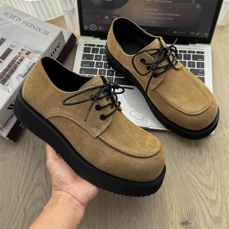 Обувь дерби с толстой подошвы для мужчин