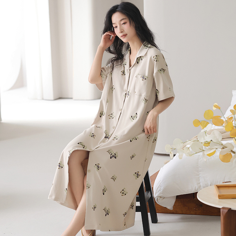 Pijama de verano para mujeres 2025 nuevo algodón de manga corta sexy para mujeres de verano traviesas pijamas de embarazo para mujeres de verano