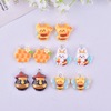 Cute resin, pendant, earrings, necklace, jewelry, Korean style, bee, handmade