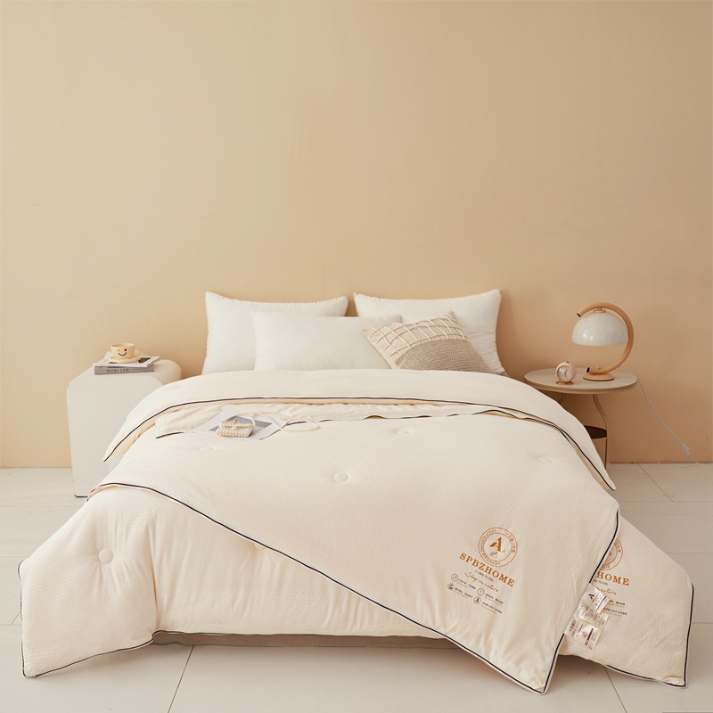 A-type Soybean Fiber Zipper Dual-Purpose Blanket Core Winter Weight Warmth-enhancing Cotton Quilt for Wholesale