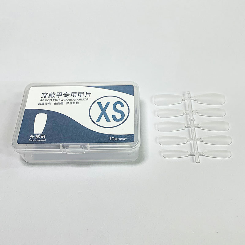 Manual nail nail plate for wearing nail plate ultra-thin acrylic frosted nail plate manufacturers directly supply large quantities