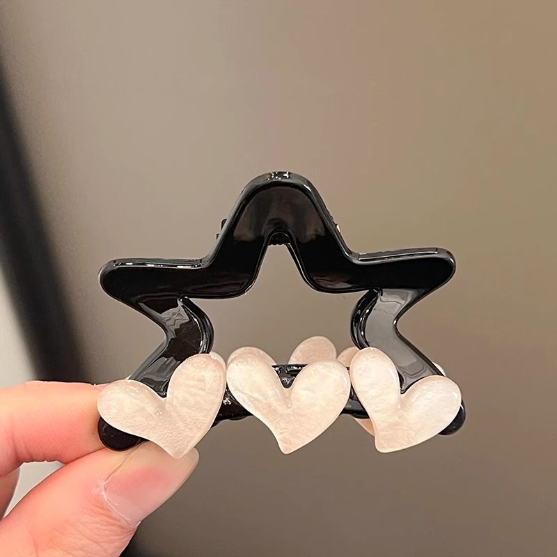 Pinzas para el cabello coreanas exquisitas y de alta gama para mujer, versátiles para peinados recogidos en la parte posterior de la cabeza, pinzas de tiburón, tamaño extragrande para cabello grueso, pinzas de garra, horquillas.