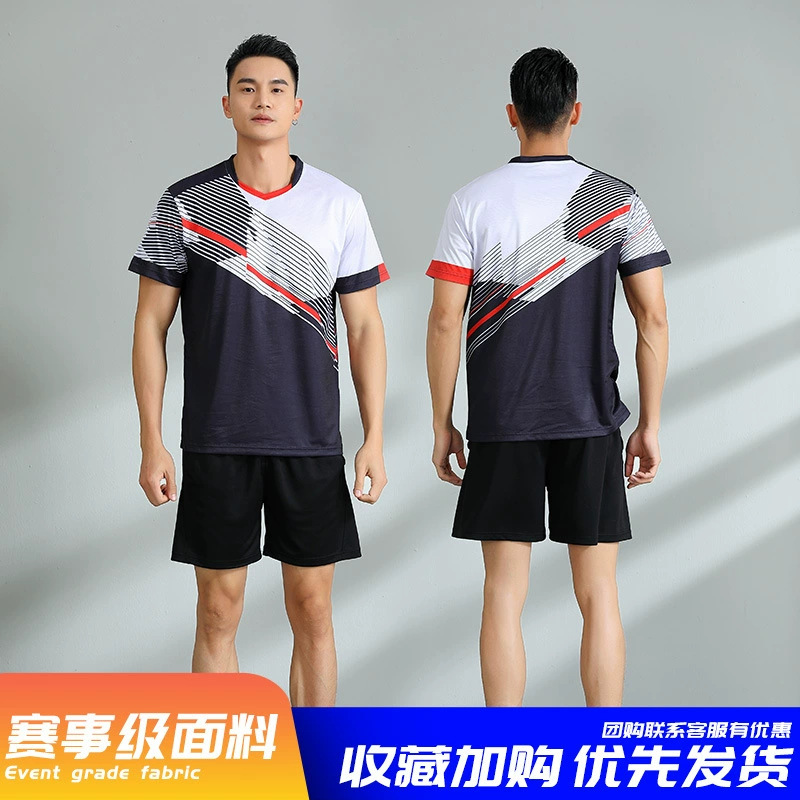 Nuevos trajes de bádminton para adultos trajes deportivos trajes de entrenamiento de voleibol masculino y femenino impresión de secado rápido