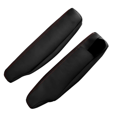 Sürətlər qutusu və əl tormozu başlıqları Discovery 3/4 car seat side - special-car-black-leather-red-line-found-34-side-gloves-1-pair