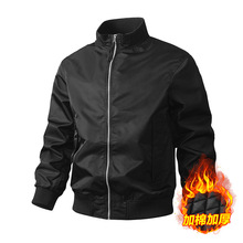 跨境实体可二开美式欧码复古潮牌立领飞行员夹克宽松休闲棒球服