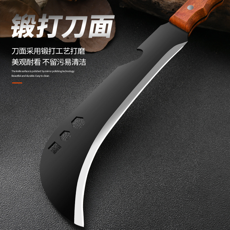 j8刀手柄锻打砍柴厂家多功能开刃刀具便携易带实木V型户外刀面g3