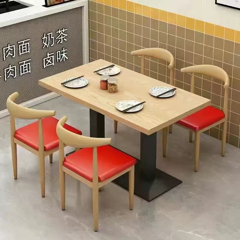 Ресторанный стол и стул, комбинация лапши, барбекю, фаст-фуд, молочный чай, интернет-знаменитости, имитация твердой древесины, пряный горячий горшок, бургерная, коммерческий закусочный бар