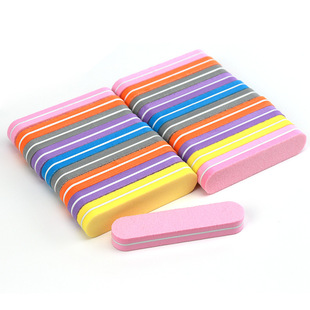 Nail Tools Mini Nail File Double-sided Polishing Nail Manicure Polishing Sponge Strip 100/180 Abrasion Resistant Sand