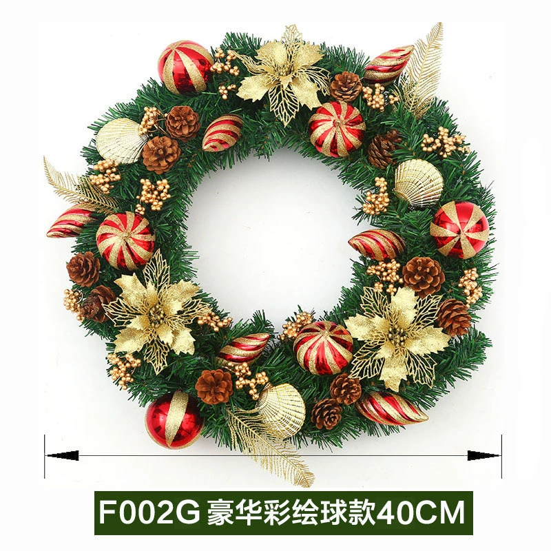 Christmas garland set — combined pendant garlands 2.7 m & 1.5 m, assorted colors