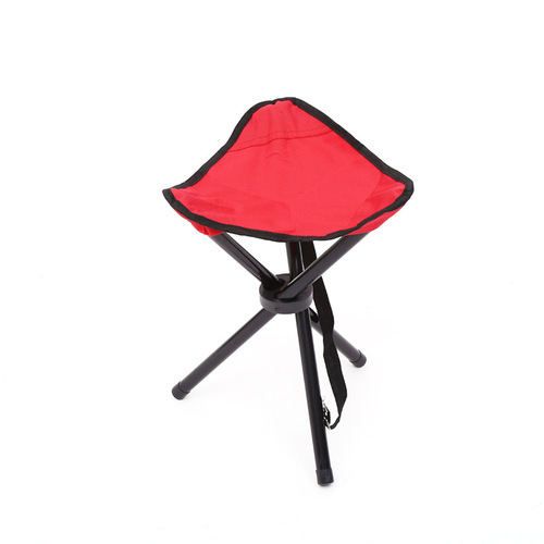 Cross-border outdoor fishing portable triangle stool camping folding chair small bench Mazar steel pipe triangle stool