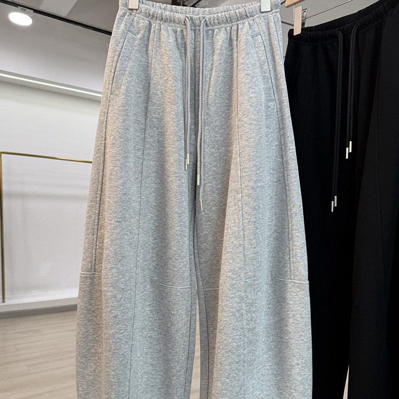 Casual and stylish loose-fitting banana pants for women, 2026 new model, wide-leg versatile slimming curved trousers