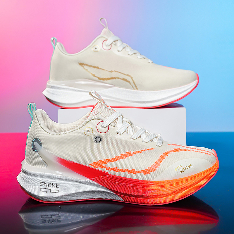 Zapatos de corrida de carbono superligero transpirables adolescentes para hombres y mujeres, zapatos de corrida casuales para estudiantes