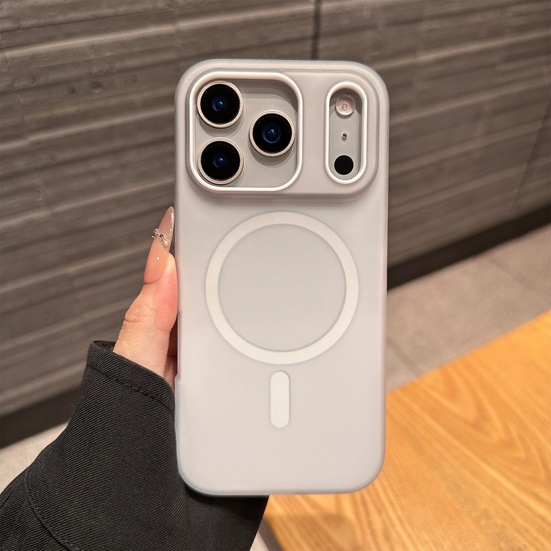 适用iPhone17PROMAX手机壳磨砂渐变磁吸苹果16肤感二合一保护套15|undefined