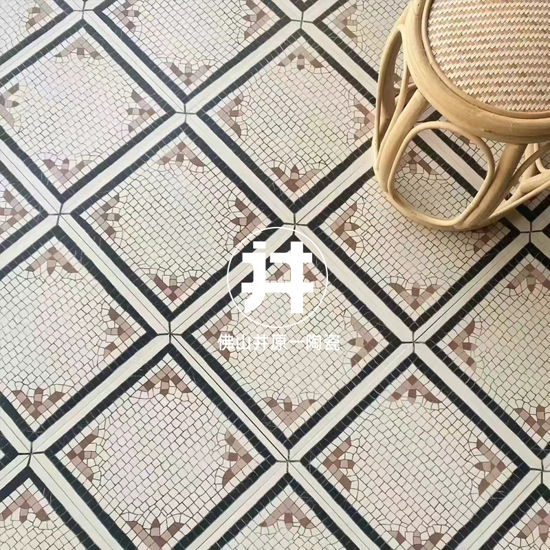 Guangdong retro simple kitchen toilet full ceramic tile 300x 300 bathroom bathroom non-slip floor tile balcony wall tile