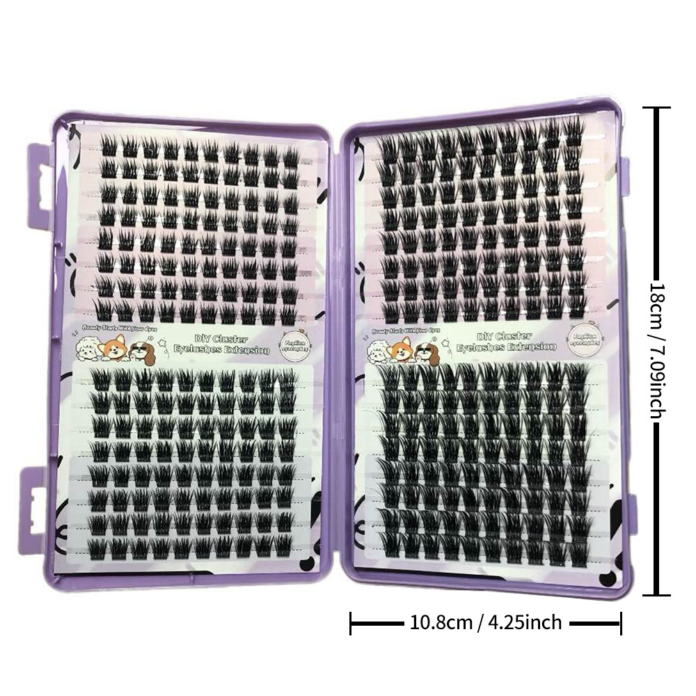 FD05 libro de pestañas mixtas de comercio exterior densas y grandes capacidades de imitación natural ligera de un solo racimo de pestañas falsas autoinjertadas