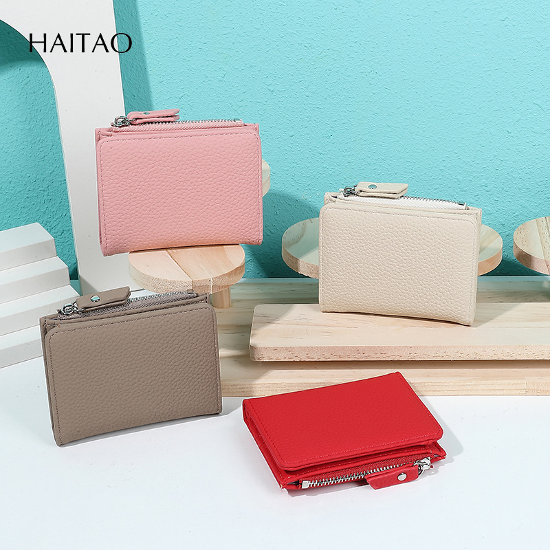 Nuevo estilo simple transfronterizo simple corto estilo japonés billetera de damas de gran capacidad bolsa de cambio