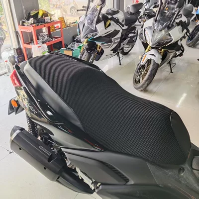 Suitable for Yamaha Xmax300 Seat Cushion Cover Mesh Cover Leather Modified 3D Honeycomb Sun Protection Breathable Seat Cushion Protective Cover