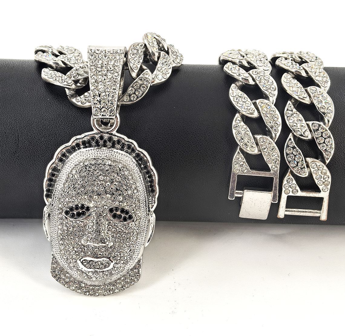 Plata con cadena cubana (18 pulgadas)