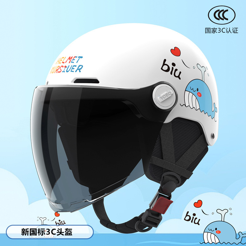 Casco 3c certificado casco infantil 6 - 12 años de verano ventilado patineta ventilado casco de bicicleta eléctrica