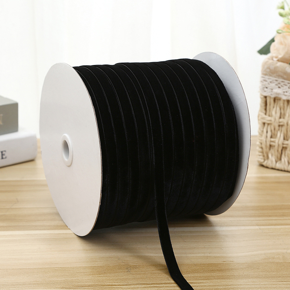 1cm cinturón de terciopelo colorido DIY hecho a mano arco accesorios para el cabello flocado cinturón ropa interior decoración accesorios cinturón de terciopelo