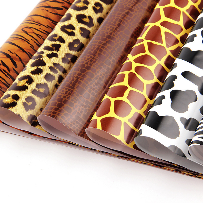 Papel de Regalo con Estampado Animal, Leopardo, Vaca, para Envolver Regalos, Manualidades, Libros, Cajas de Regalo al por Mayor