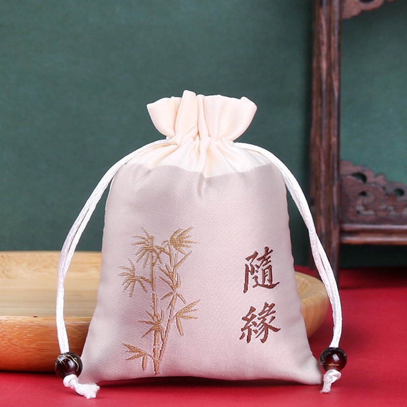 Bolsita bolsita bolsa vacía Dragon Boat Festival portátil repelente de mosquitos bolsa DIY azul y blanco bolsa de lino de algodón bolsa bolsita