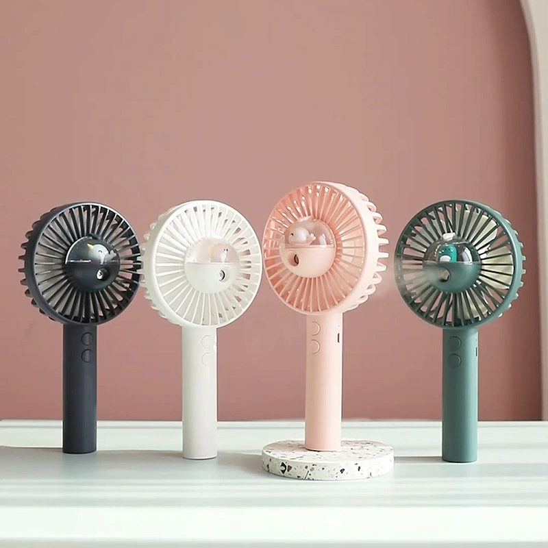 Spray, air fan, cartoon handheld small table humidifier