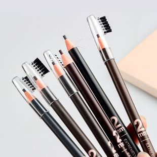 Hengsi Carved Ultra-Fine Eyebrow Brush, Threaded Eyebrow Pencil, Waterproof, Sweat-Proof, Non-Fading, Wild Non-Smudged Eyebrow Pencil for Makeup Artists