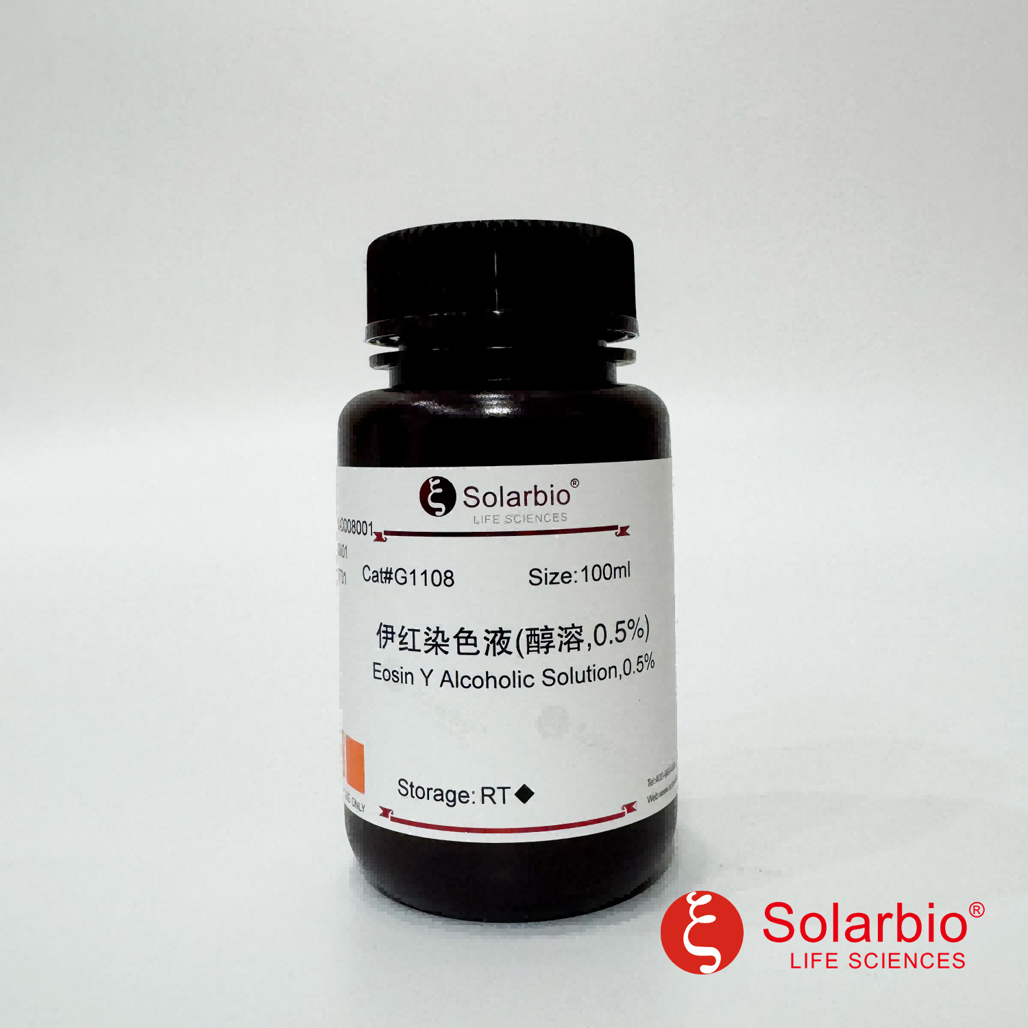 G1108 伊红染色液 醇溶，0.5%  Eosin Y Alcoholic Solution 0.5%
