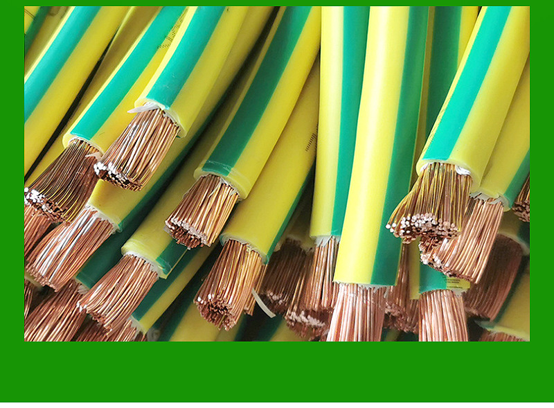 厂家直供 接地线 0.5平方足标带地线片厚铜线耳黄绿地线 量大从优
