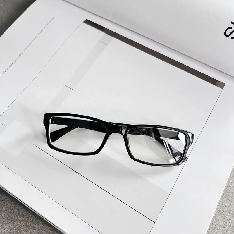 Jk Black Small Frame Pure Desire Glasses for Women, Japanese Style Ultra-Light Prescription Retro Internet Celebrity Non-Prescription Glasses for Men