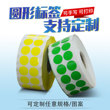 月份标签彩色圆形标小圆点made in china标贴中国制造透明不干胶
