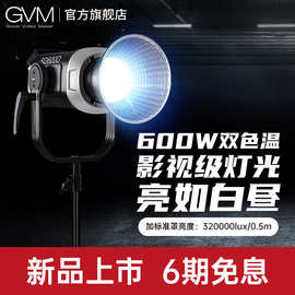 GVM LED补光灯600W大功率高亮度双色温常亮灯直播间摄影灯影棚视