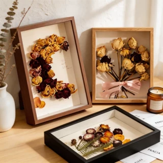 中空干花相框diy摆台永生花保存立体手工画框教师节礼物画框批发