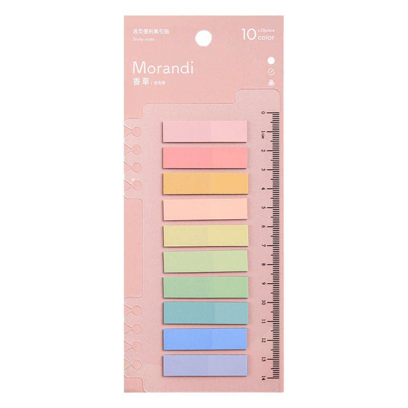 Наклейка с индексом для заметок для домашних животных, цветная наклейка Morandi с отрывными листами, маленькая свежая классификационная этикетка для блокнота, наклейка для заметок, оптовая продажа