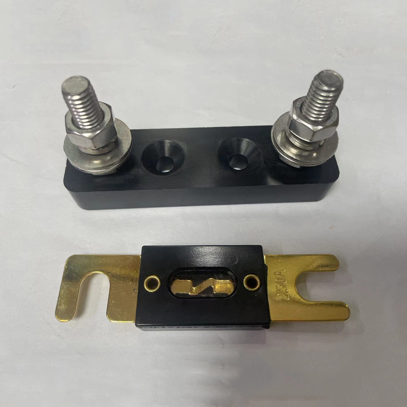 熔断器座厂家直发汽车保险丝座大平插保险丝座大叉栓无盖带螺AML