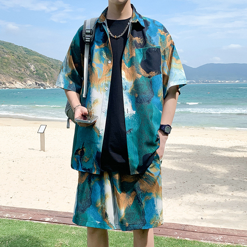 TZ090 비치 슈트 블루