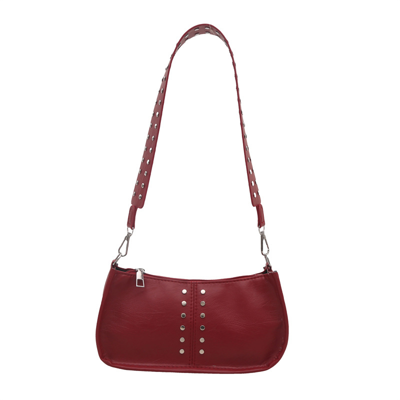 Bolso de hombro simple coreano de alto valor, invierno 2024 nuevo estilo retro personalidad casual bolso bajo la braza.
