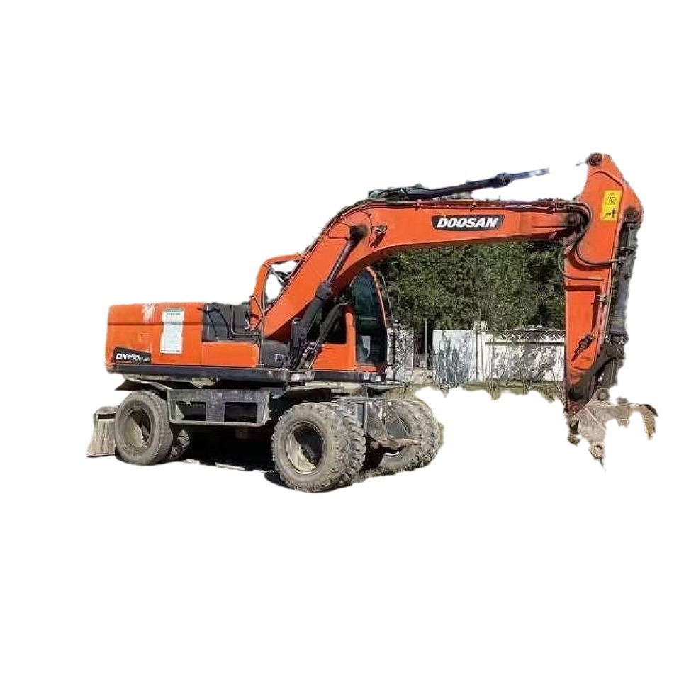 Línea de exportación nacional y extranjera de segunda mano 150 excavadora de neumáticos 200 210 220 excavadora doushan 50% descuento