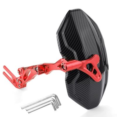 Electric vehicle fender electric car CNC aluminum alloy - third-generation-mudguard-universal-bracket-red