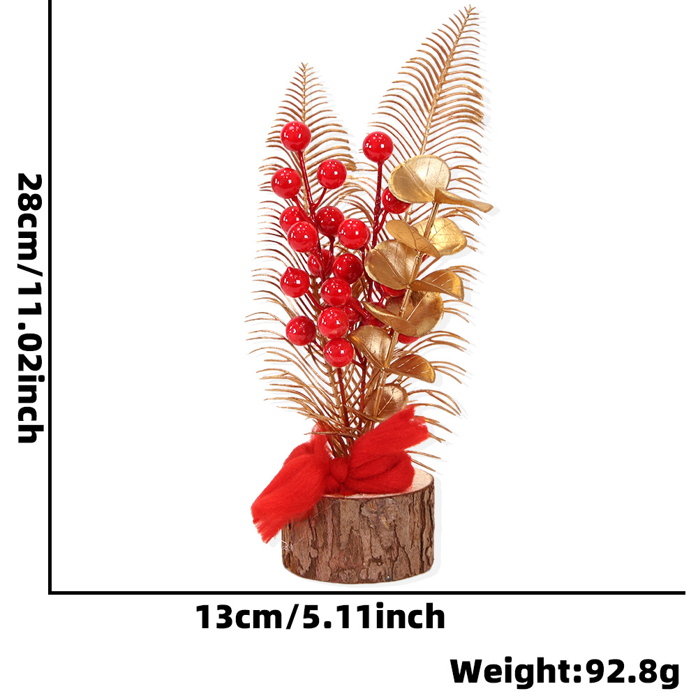 Flores de barril de bendición pequeñas macetas de mudanzas abiertas decoración de recepción de sala de estar, decoración de frutas ricas, maceta festiva