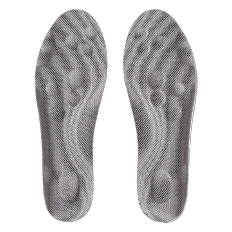 Sports insoles for boys and women stepping on excrement PU full pad antibacterial deodorant sweat-absorbent Breathable High elastic shock absorption leisure insoles