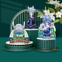 贵州苗族特色文创冰箱贴创意旅游纪念品国潮国风民族金属冰箱贴