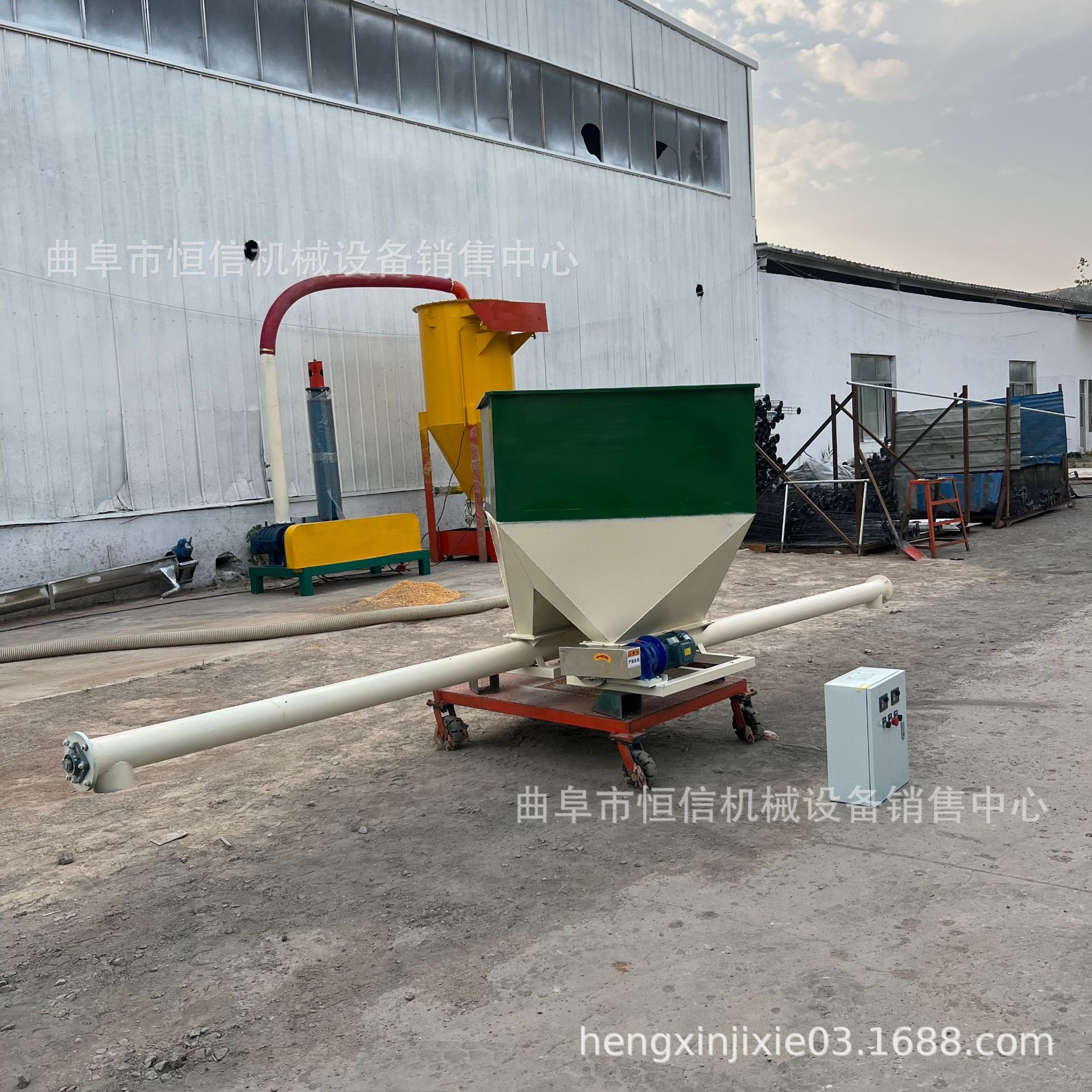 双出料口氧化铝粉微小型喂料机zcjb 豆粉豆面螺旋式给料机给粉机