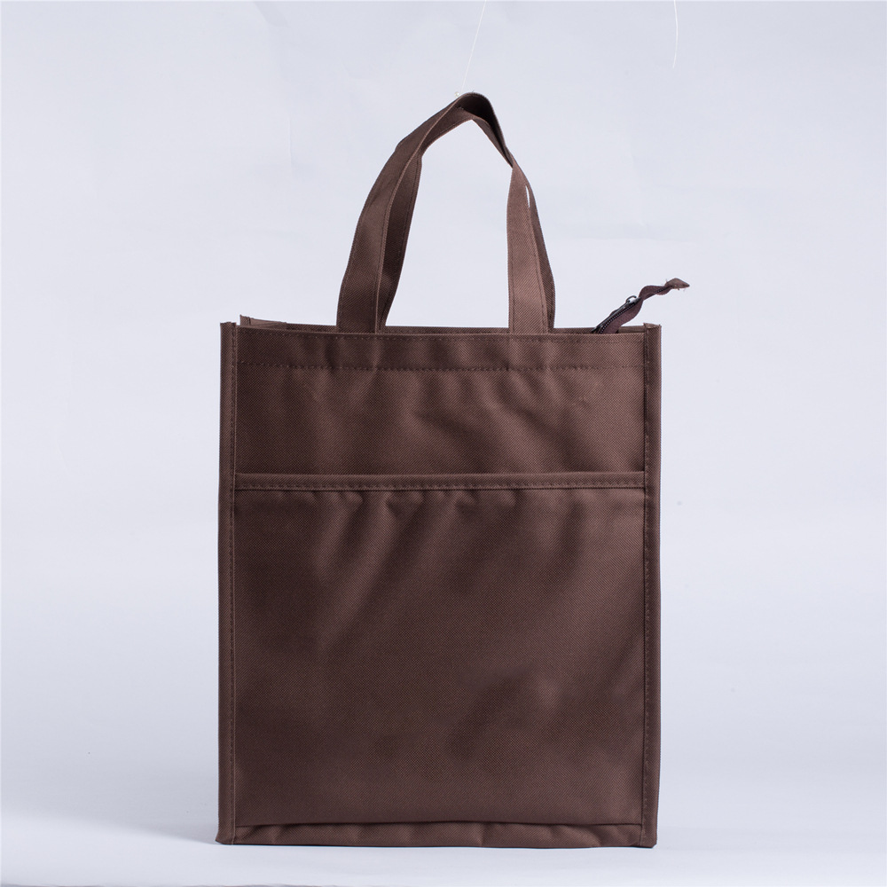 Bolsa de archivos portátil con cremallera bolsa de información A4 bolsa de libro de aprendizaje clase de entrenamiento tutorial bolsa maletín impresión logo