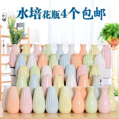 陶磁器の小さい花瓶のヨーロッパ式の小さい清新な水培乾花生け花器の客間の寝室の家庭のデスクトップの装飾の飾り物