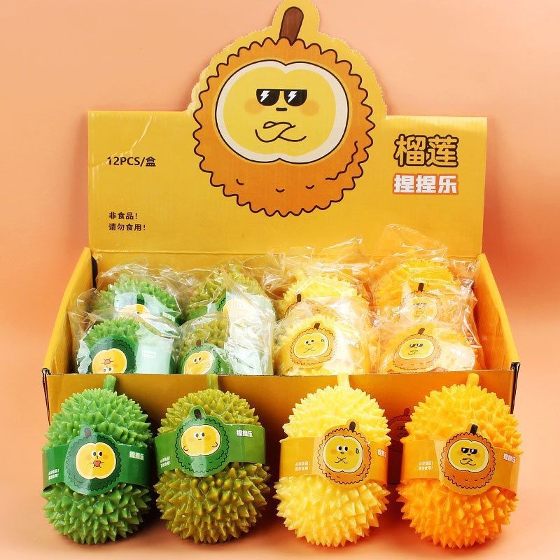 Trendy Stress-Relief Toy, Soft Large-Sized Stress-Relief Durian Ball, Prank Realistic Fruit Squishy Toy for Girls