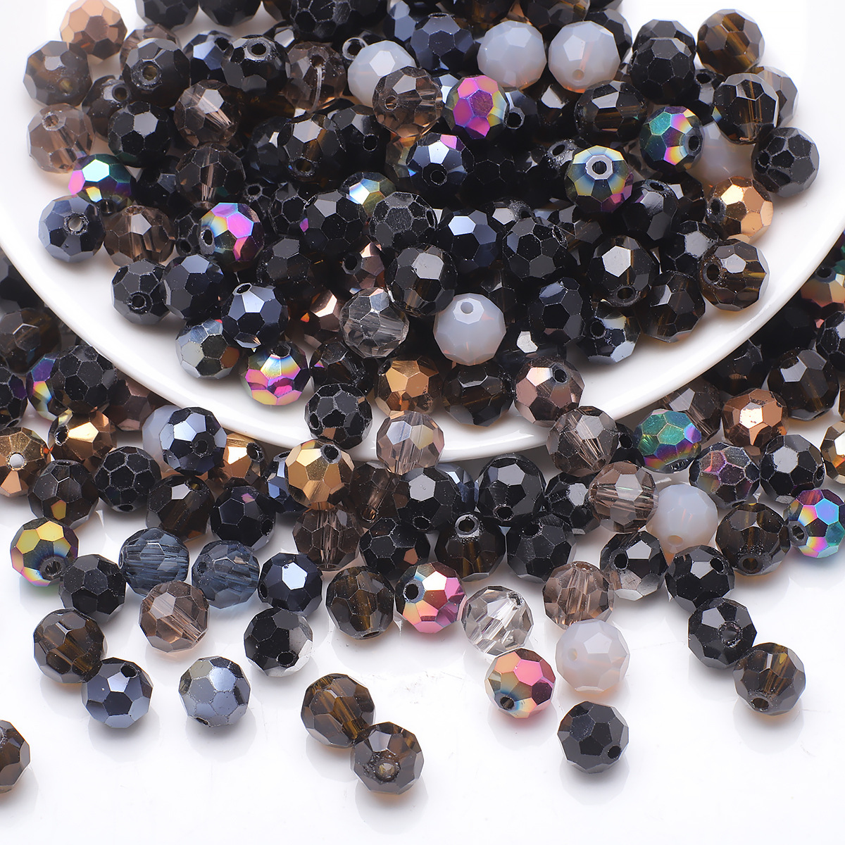 1 Set Diameter 3mm Diameter 4mm Diameter 6 Mm Crystal Glass Round Beads display picture 9