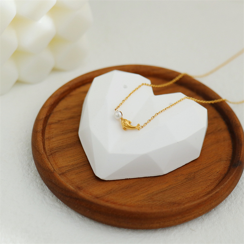 Women's Gender Titanium Steel Simple Style Classic Style Solid Color Pendant Necklace